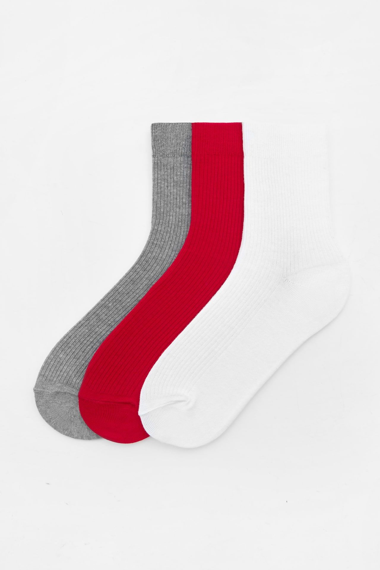 Pack of 3 pairs of long socks | PULL and BEAR UK