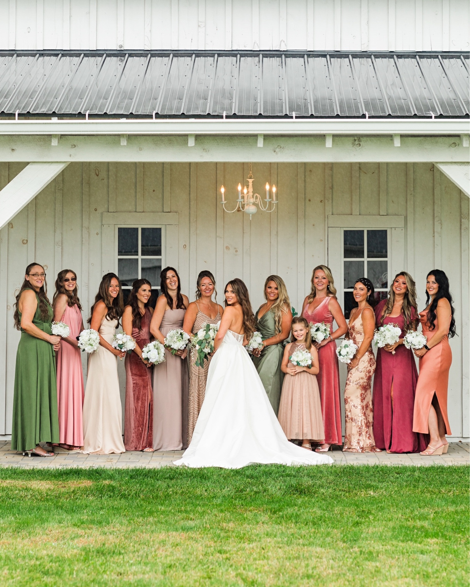 boho rust bridesmaid dress BABARONI V-neck Full Length Chiffon Dress with Pleated Bodice Rust, Rust / US0 main image 0
