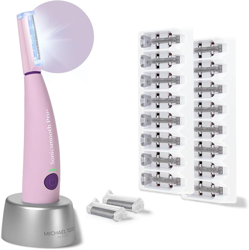 Michael Todd Beauty Sonicsmooth Pro+ Dermaplane Razor for Women Face + Eyebrow trimmer Dermaplani... | Amazon (US)
