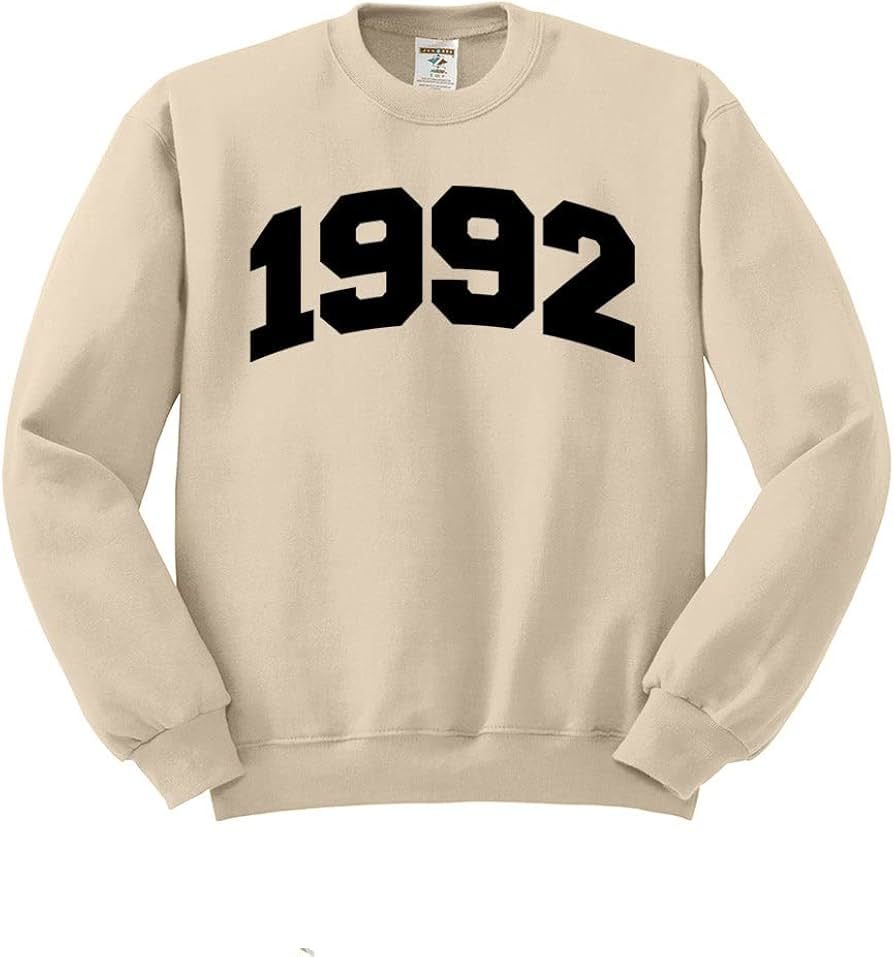 TeesAndTankYou 1992 College Style Sweatshirt Unisex | Amazon (US)