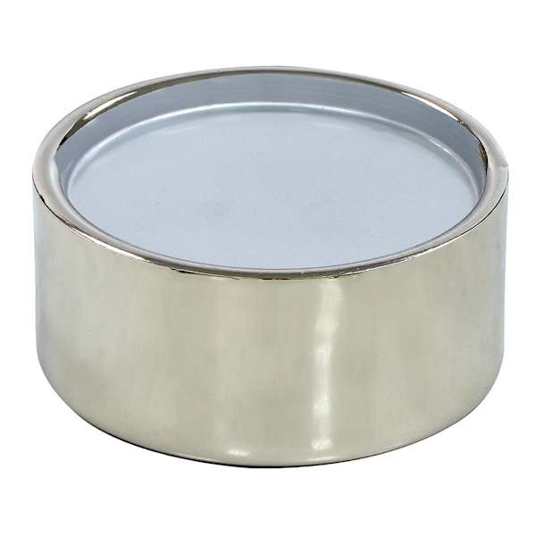 Silver Metal Candleholder, 5", Metallic, sold by At Home | At Home
