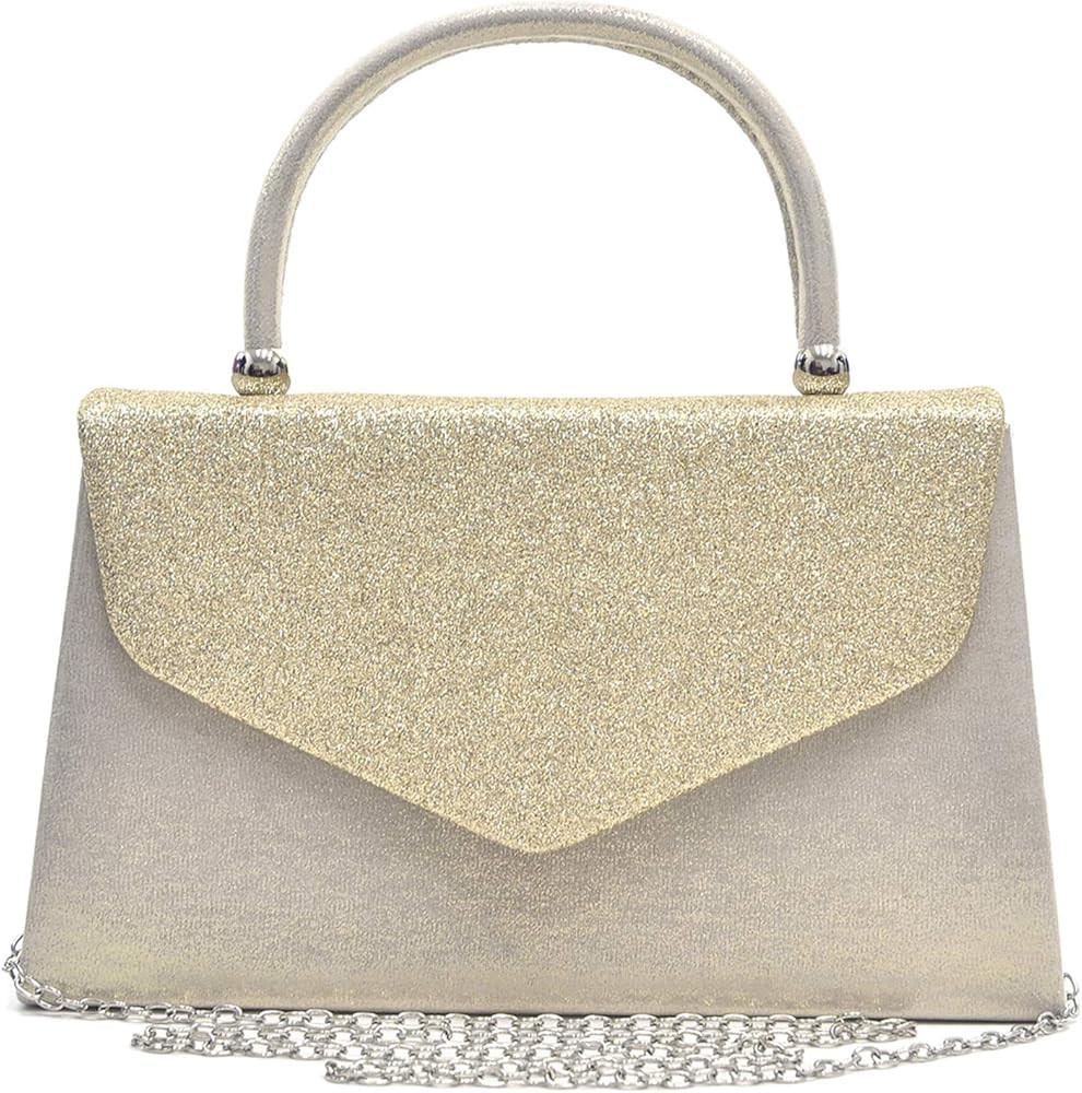 Dasein Women's Evening Bag Party Clutches Wedding Purses Cocktail Prom Handbags with Frosted Glit... | Amazon (US)
