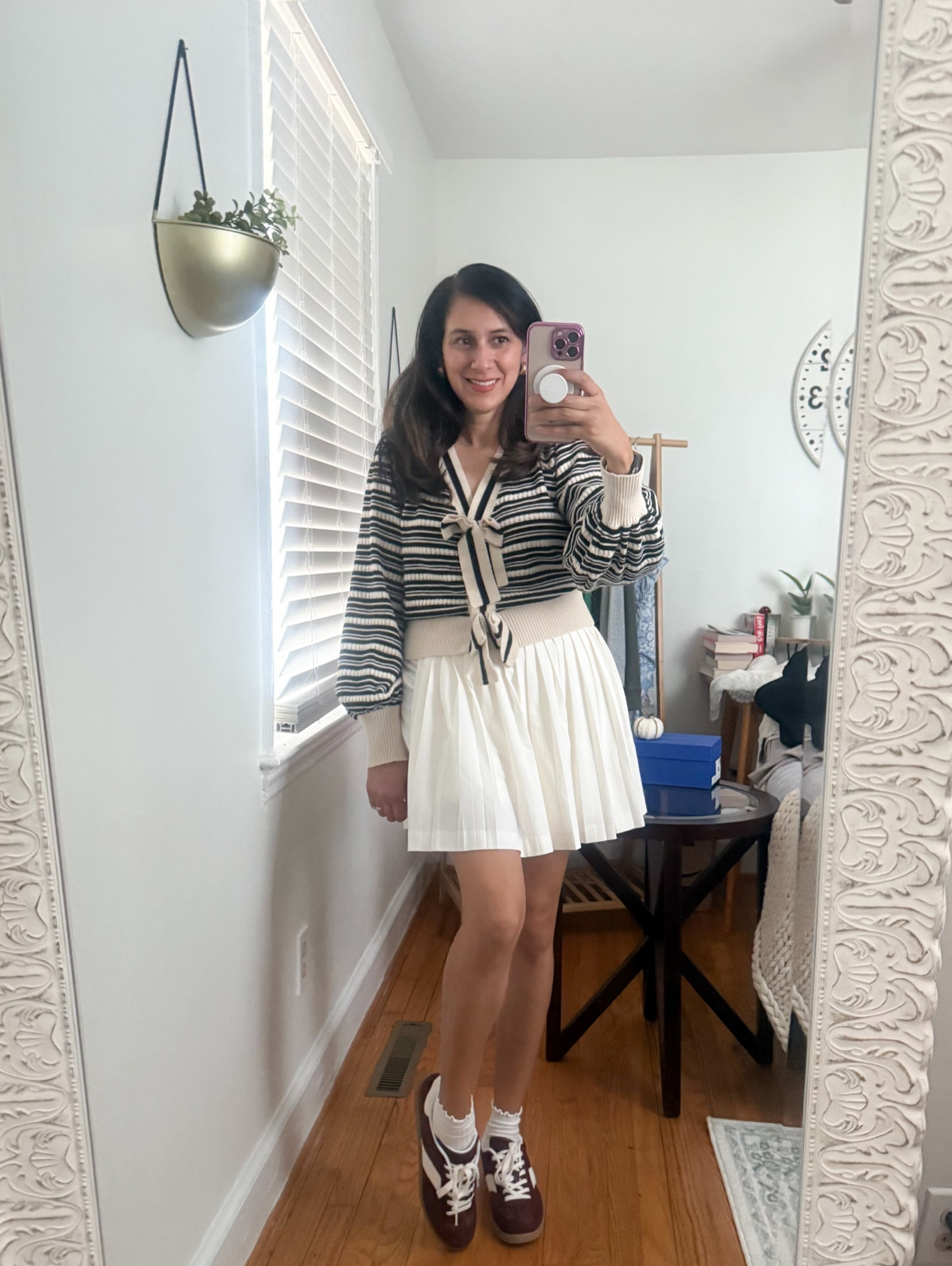 How cute is these look for November? I love a femeine outfit idea and its cute for Thanksgiving this sweater is from Red Dress Boutique

Sweater size  L
Target shoes size 8 1/2 
Abercrombie Skirt size Large 

#LTKHoliday #LTKWatchNow #LTKStyleTip