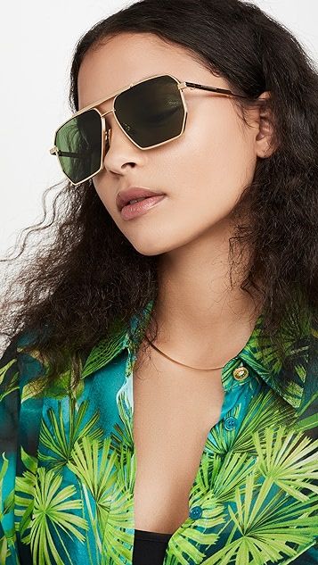 Geometric Navigator Sunglasses | Shopbop