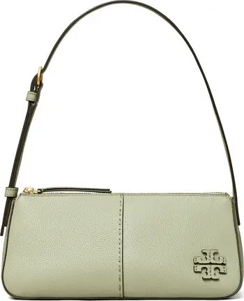 McGraw Pebble Leather Wedge Shoulder Bag | Nordstrom