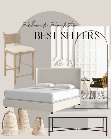 This weeks best sellers! My Ballard barstools are definitely a favorite!! The wayfair stool and bed are on sale and you loved them!! The clay bells have been a hit they are on clearance! And the arched mirror is from Walmart and gorgeous! 

#LTKstyletip #LTKsalealert #LTKhome