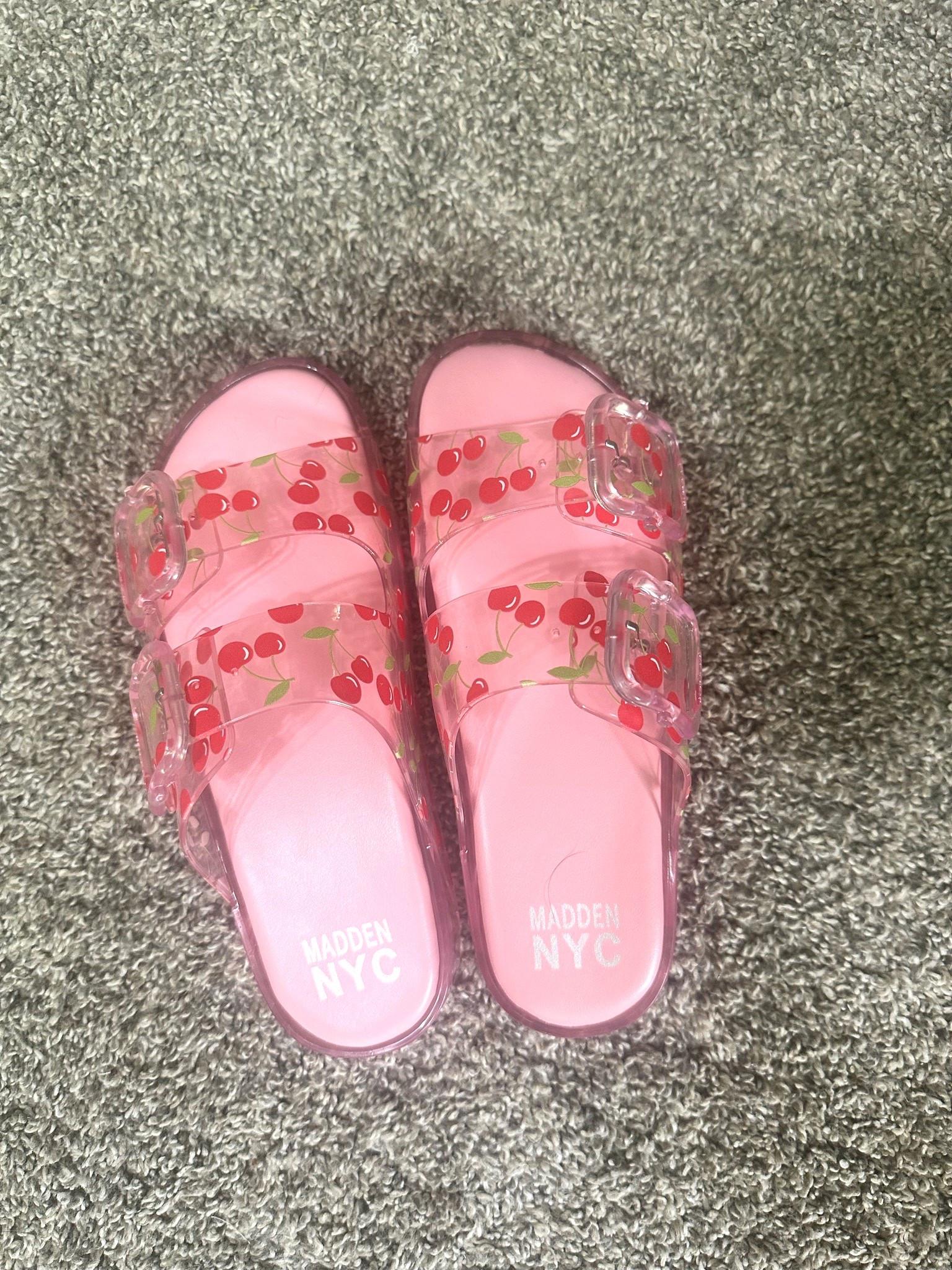 Had to get these cherry sandals for my summer outfits!
Walmart fashion
Madden NYC
Runs true to size - I did have to adjust the sandals to make them bigger for my feet to fit.

#LTKmomlife #LTKSeasonal