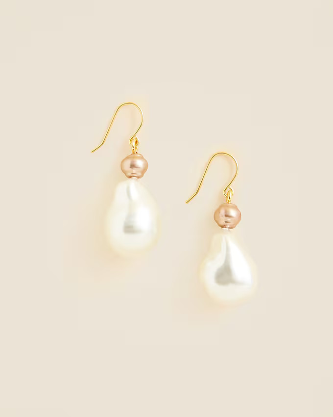 Freshwater pearl drop earrings | J. Crew US
