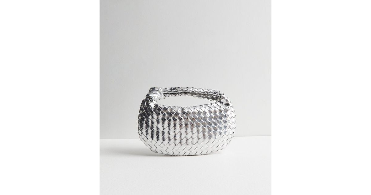 Public Desire Silver Woven Top Handle Bag
						
						Add to Saved Items
						Remove from Saved... | New Look (UK)