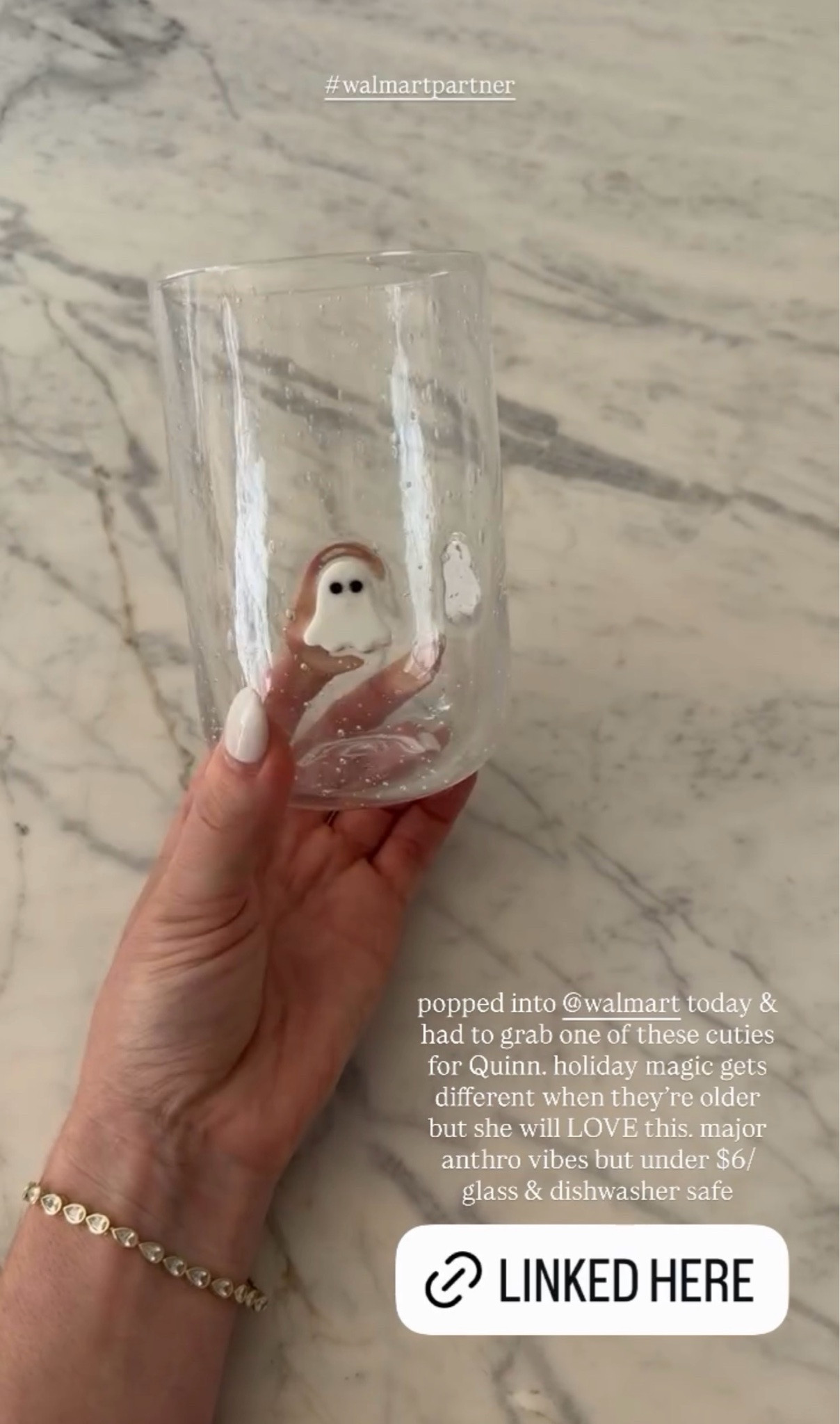 popped into Walmart & had to grab one of these cuties for Quinn. holiday magic gets different when they're older but she will LOVE this. major anthro vibes but under $6/glass & dishwasher safe.

#LTKHome #LTKfoodie #LTKSeasonal