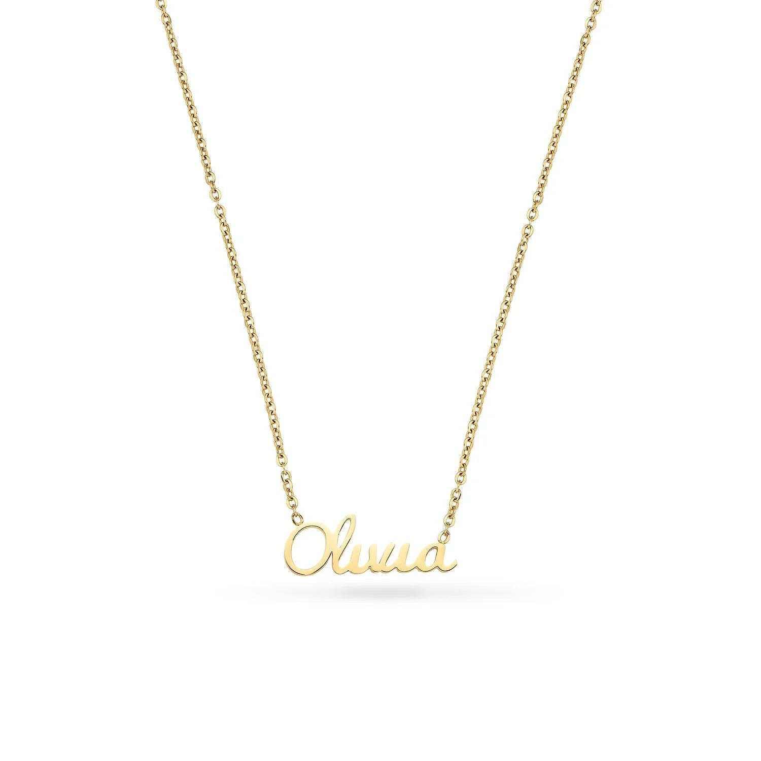 Cursive Name Necklace (Gold) | Abbott Lyon