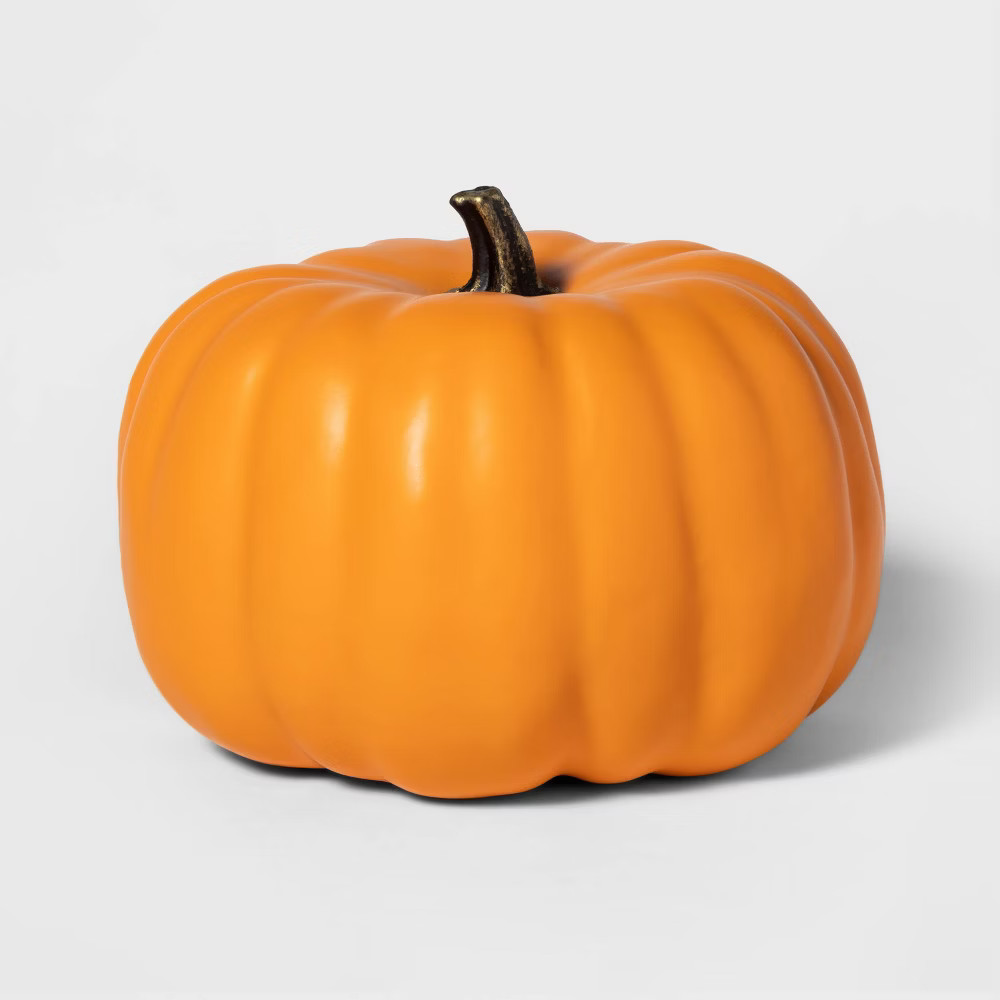 Halloween Painted Halloween Pumpkin Medium Orange - Hyde & EEK! Boutique | Target