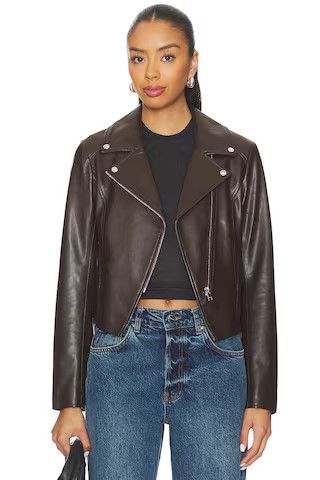 LAMARQUE Pascale Jacket in Dark Brown from Revolve.com | Revolve Clothing (Global)