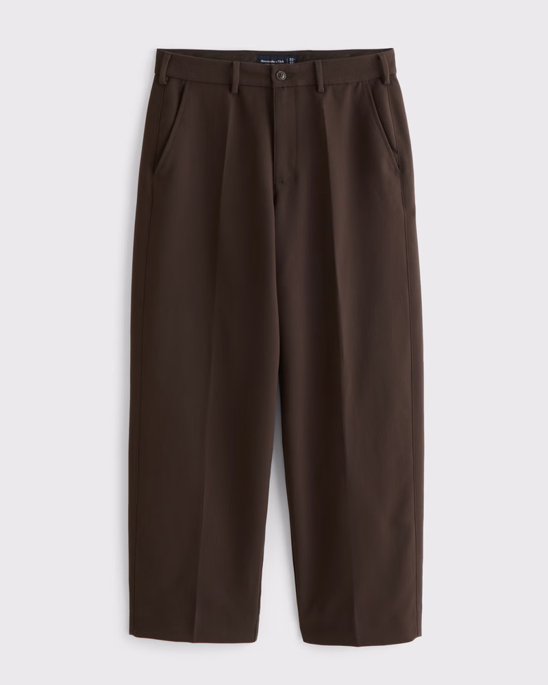 Men's Baggy Tailored Linen-Blend Trouser | Men's Bottoms | Abercrombie.com | Abercrombie & Fitch (US)