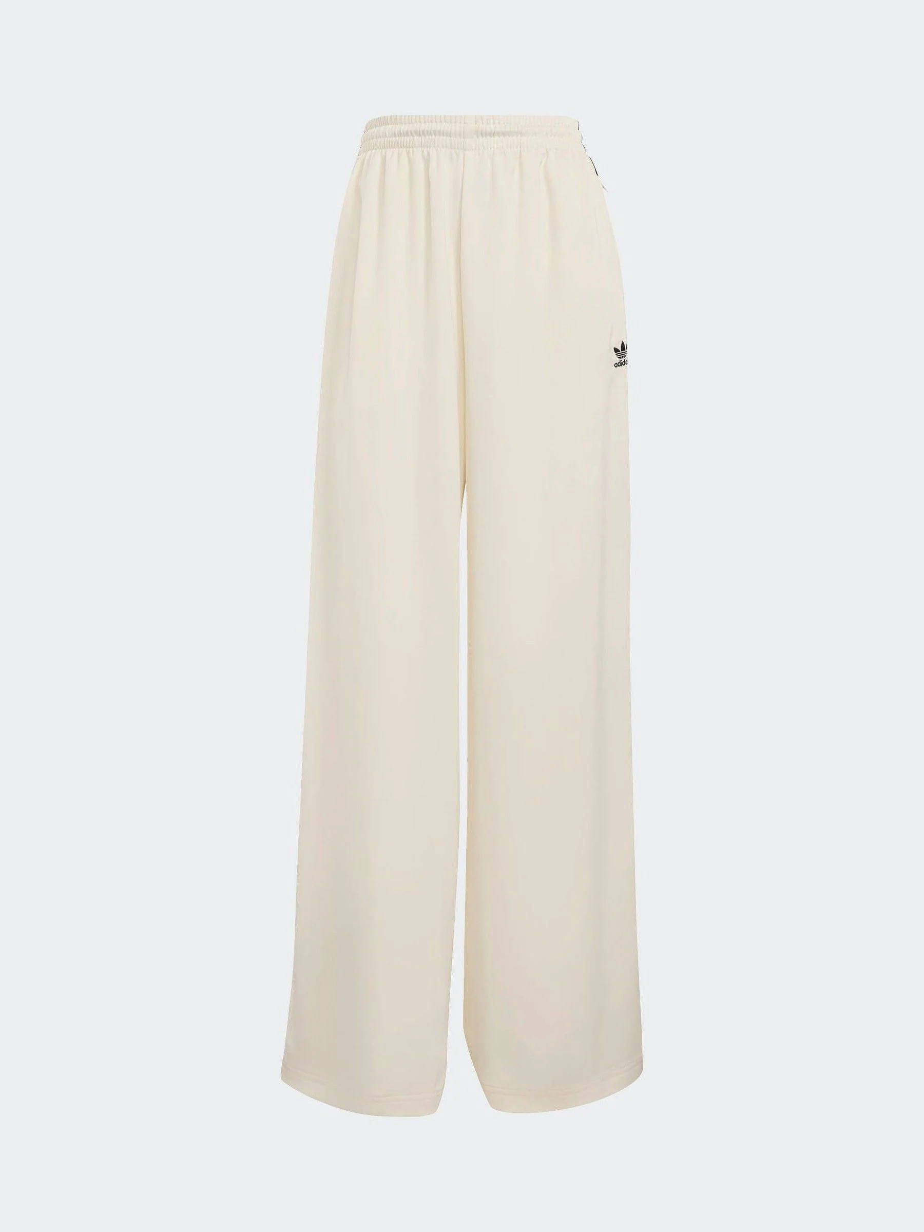 adidas adidas Originals White Adicolor Satin Wide Leg Joggers | Next US