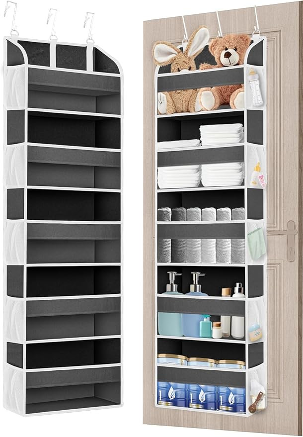 TAHAVICE 1 Pack Over The Door Organizer, Bathroom Organizers and Storage with 5 Pockets 10 Mesh P... | Amazon (CA)