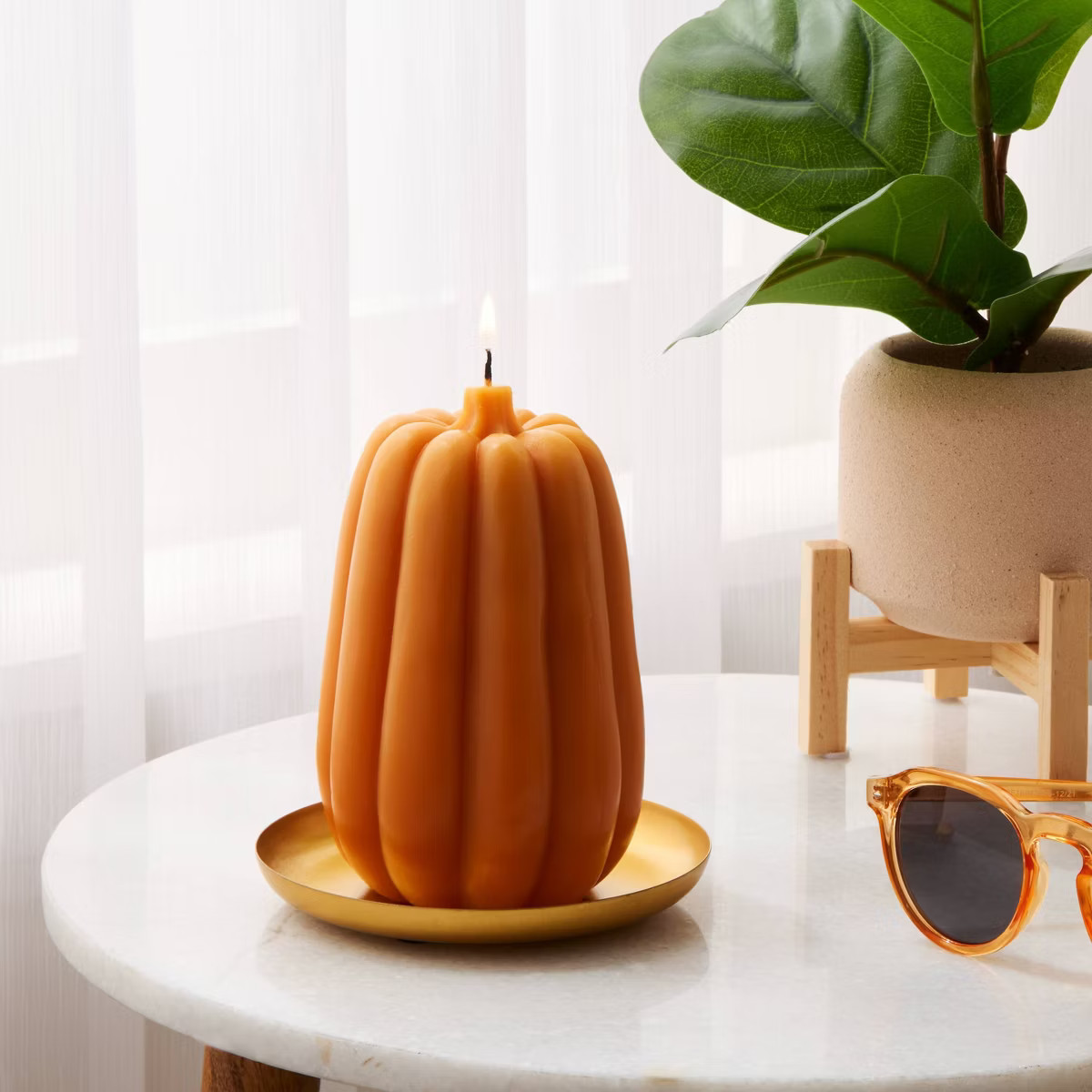 5.5" Pumpkin Wax Figural - Threshold™ | Target