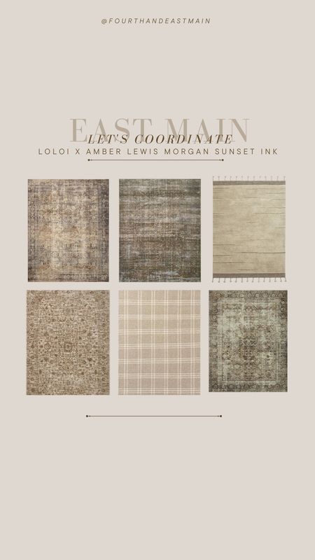 coordinating / loloi amber lewis morgan in sunset ink - coordinating room 

coordinating rugs 
amber interiors 
rug roundup 

#LTKhome