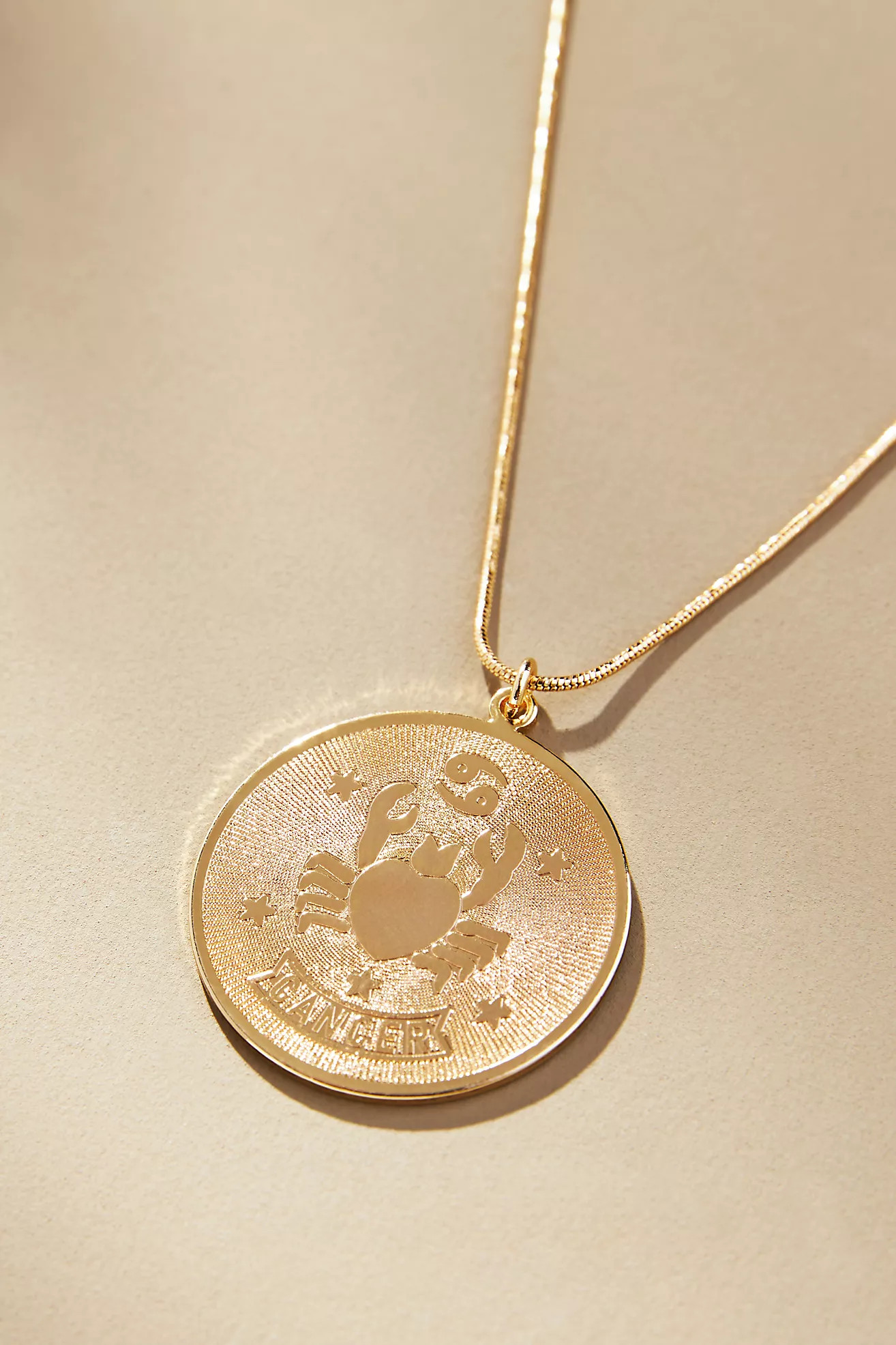 Zodiac Coin Pendant Necklace | Anthropologie (US)