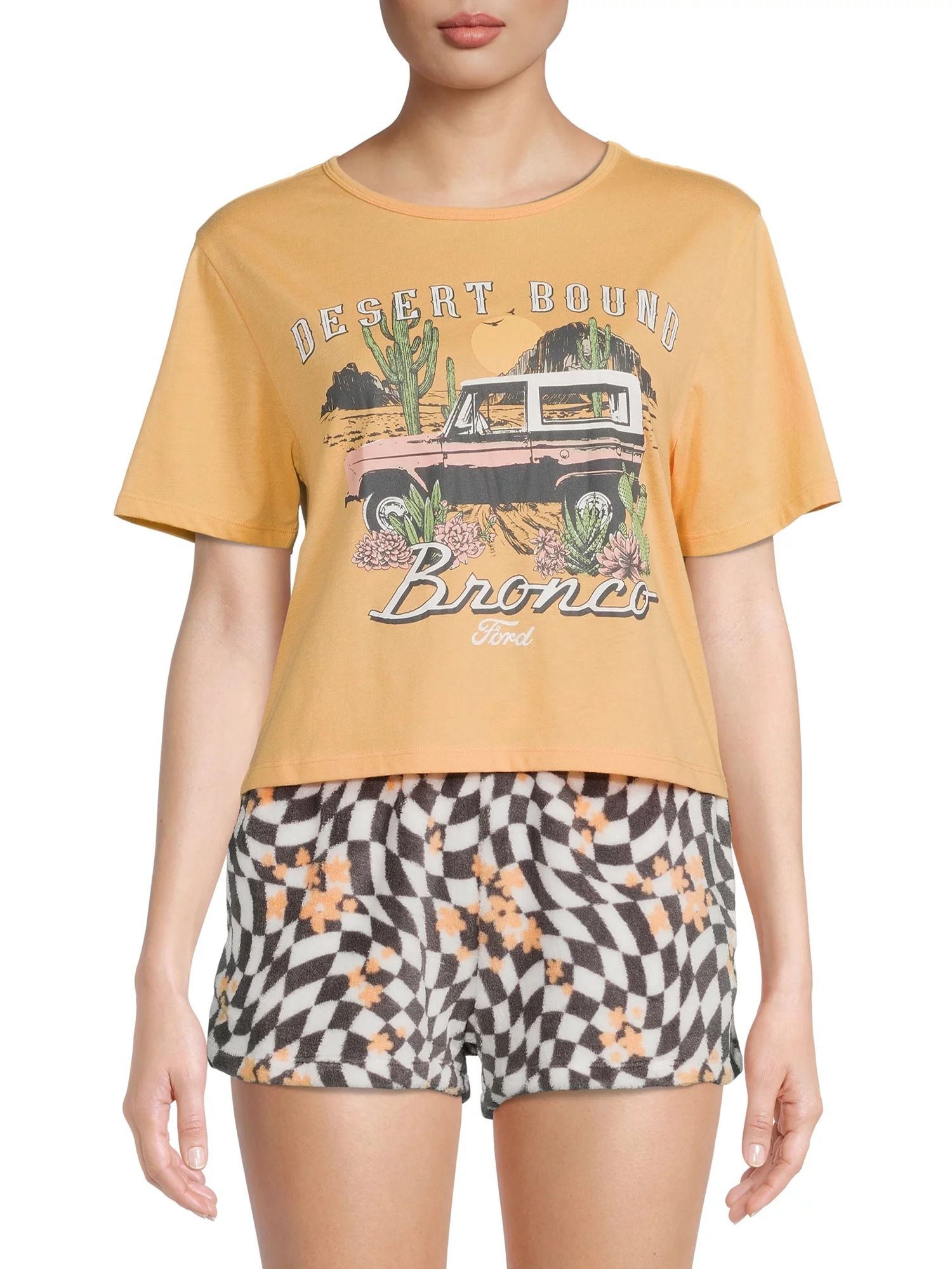 Ford Bronco Tee and Woobie Shorts Set, 2-Piece | Walmart (US)