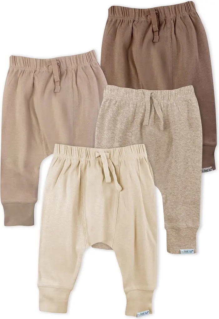 BUTTERBLU Jordan Assorted 4-Pack Organic Cotton Joggers | Nordstrom | Nordstrom