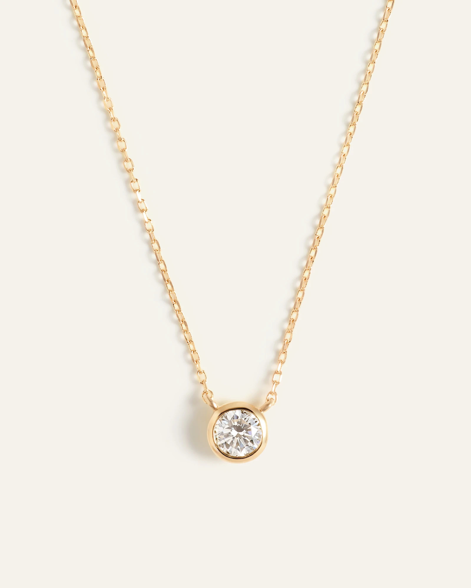 Quince | Women's 14K Gold Diamond Bezel Necklace in Yellow Gold | Quince