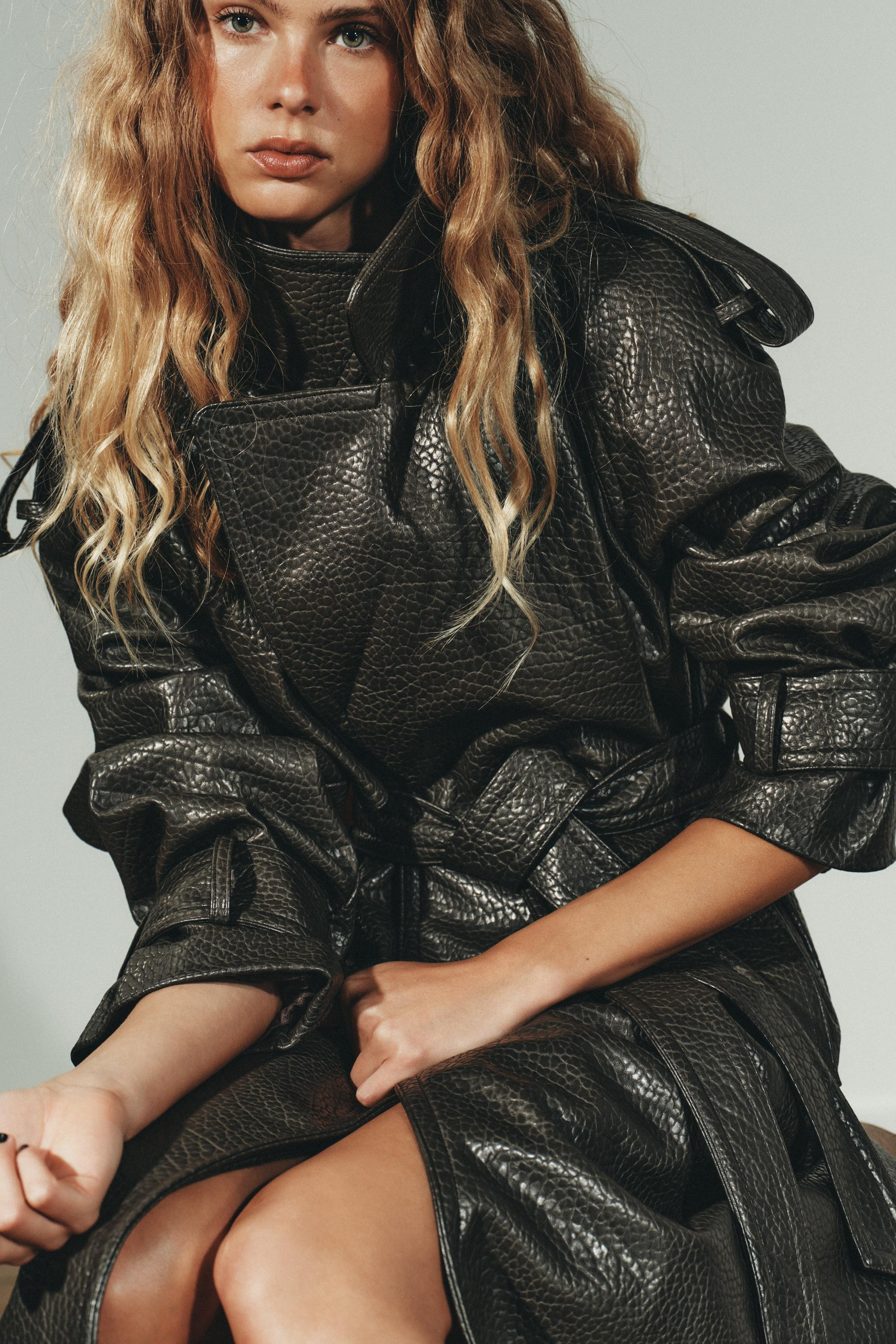 FAUX LEATHER COAT | Zara US