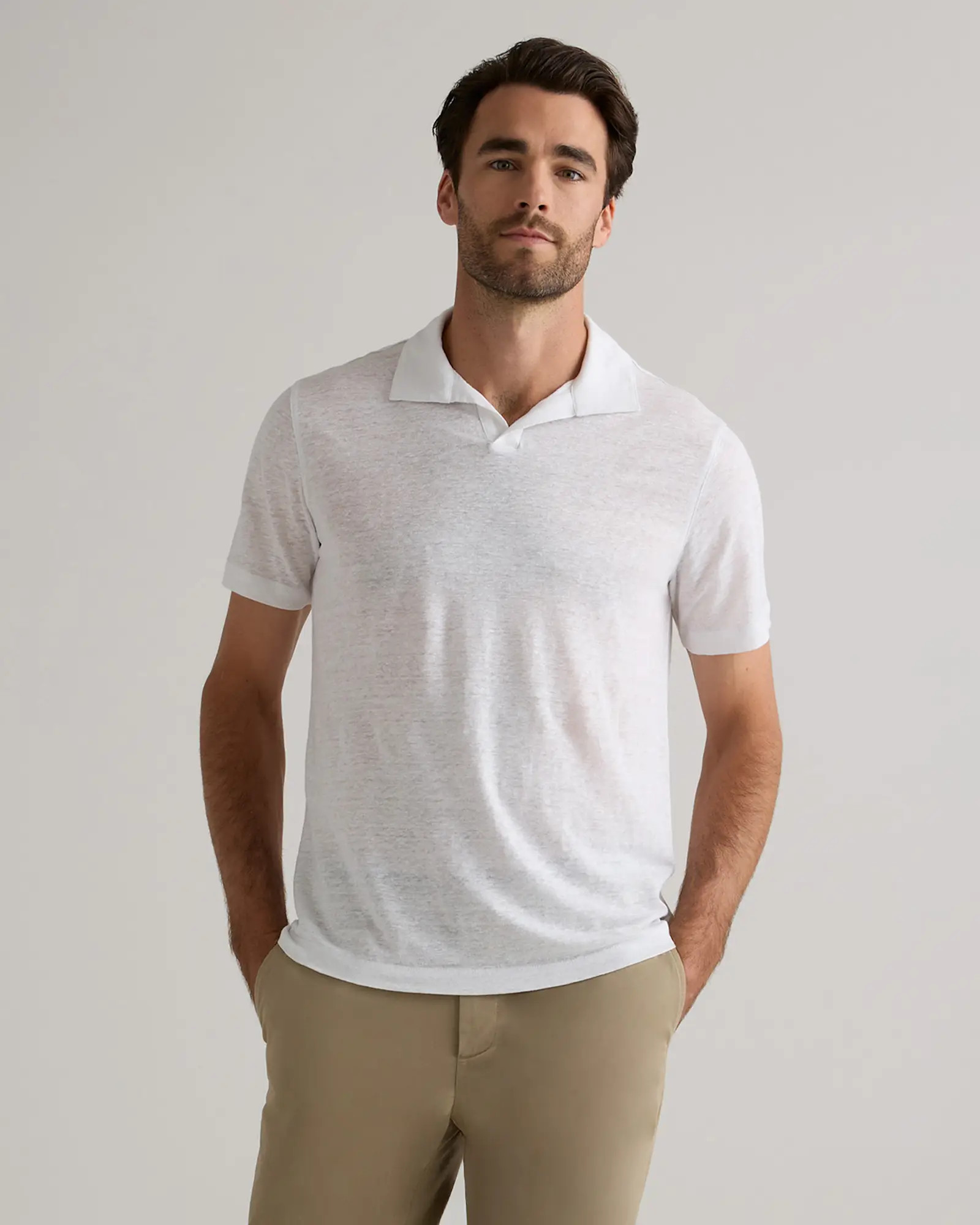 Men's 100% European Linen Jersey Polo | Quince