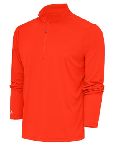 Antigua Tribute Quarter Zip Pullover, Mango, X-Large | Amazon (US)