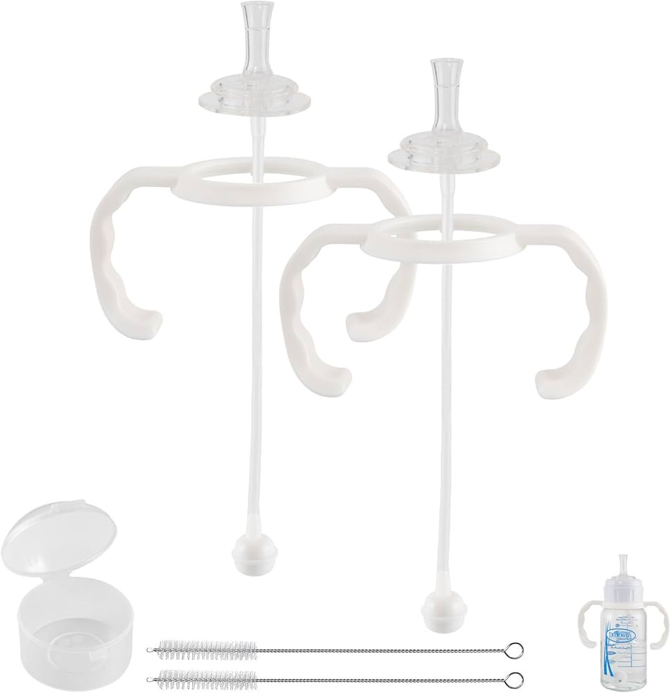 Straw Cup Conversion Kit for Dr Browns Narrow and Narrow Glass Baby Bottles, Spill-Proof Transiti... | Amazon (US)