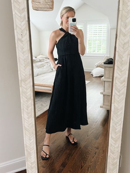 Black summer dress is only $40! I love the back detail and you could easily dress it up or down. I’m 5’5 wearing an XS 

vacation dress, date night, summer dress, little black dress @target @targetstyle #TargetPartner #ad #Target

#LTKStyleTip #LTKFindsUnder50 #LTKSeasonal