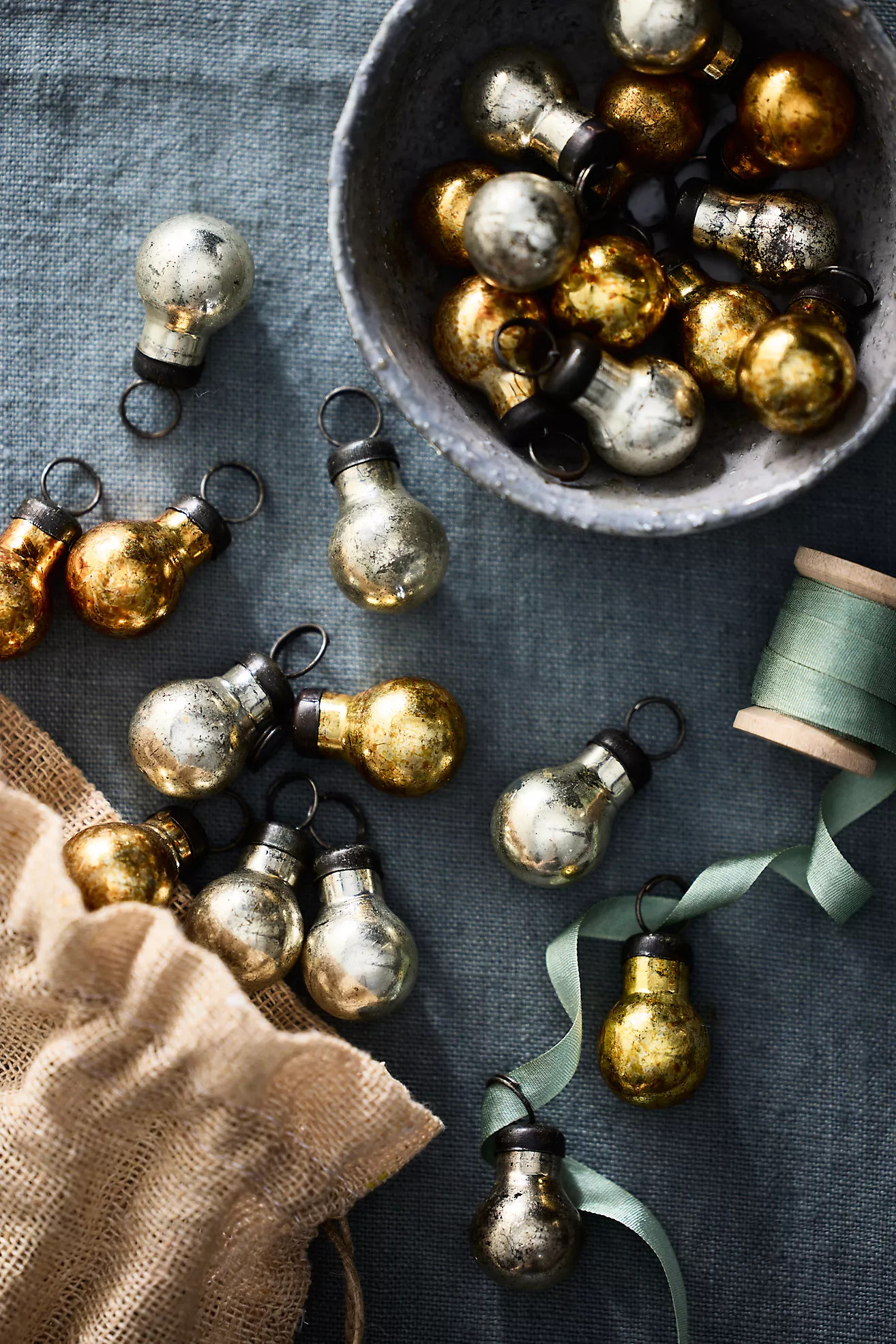 0.75” Good Cheer Metallic Bauble Ornaments, Set of 24 | Terrain