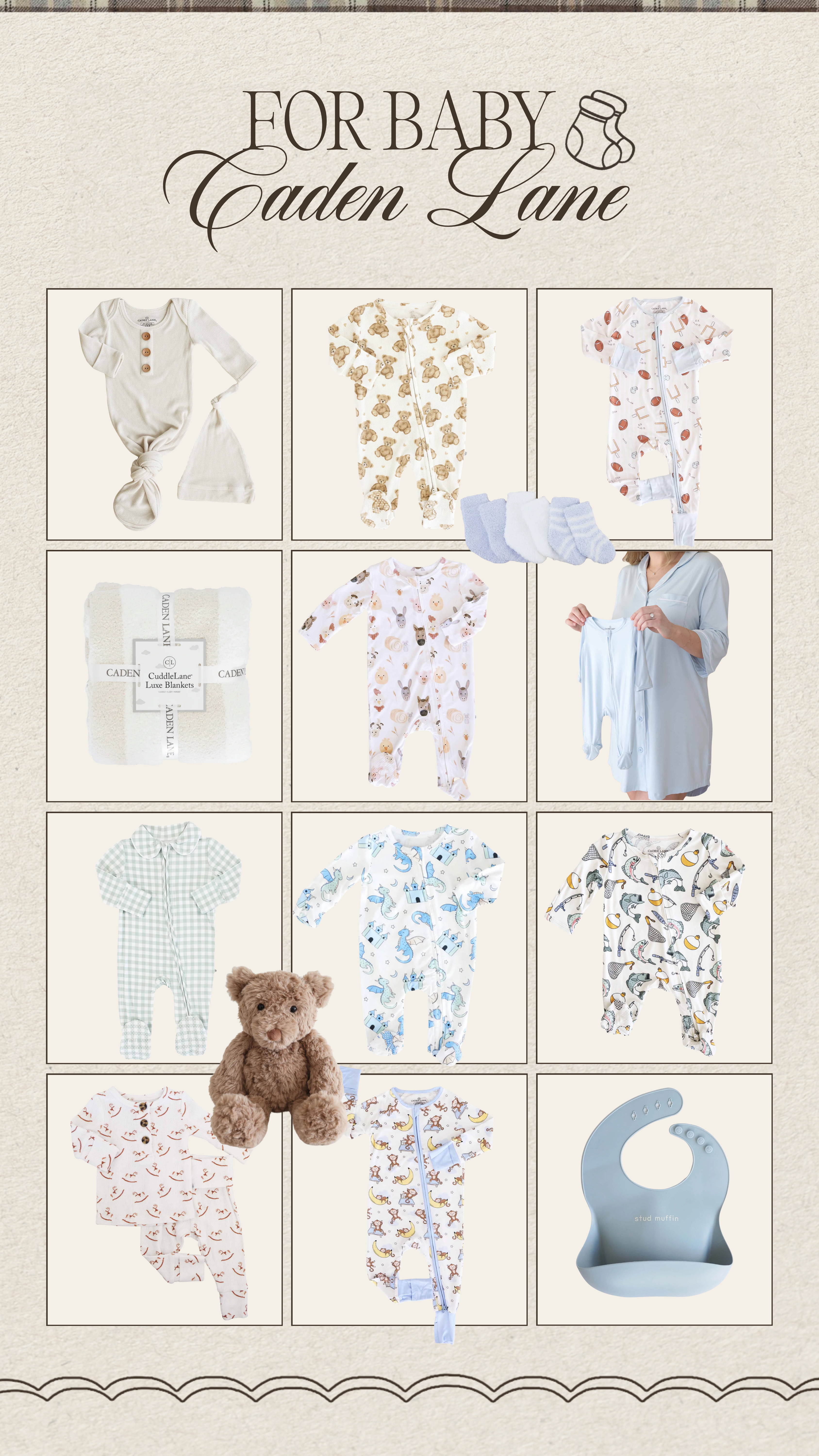 New in from Caden Lane!!! Such cute baby stuff & would be perfect for a gift. They have personalization on lots of stuff  

 #LTKmomlife #LTKBaby #LTKBump