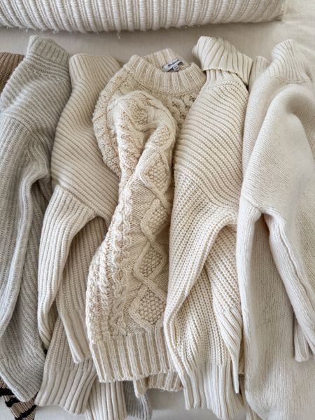 Neutral winter sweaters. Winter style 

#LTKSeasonal