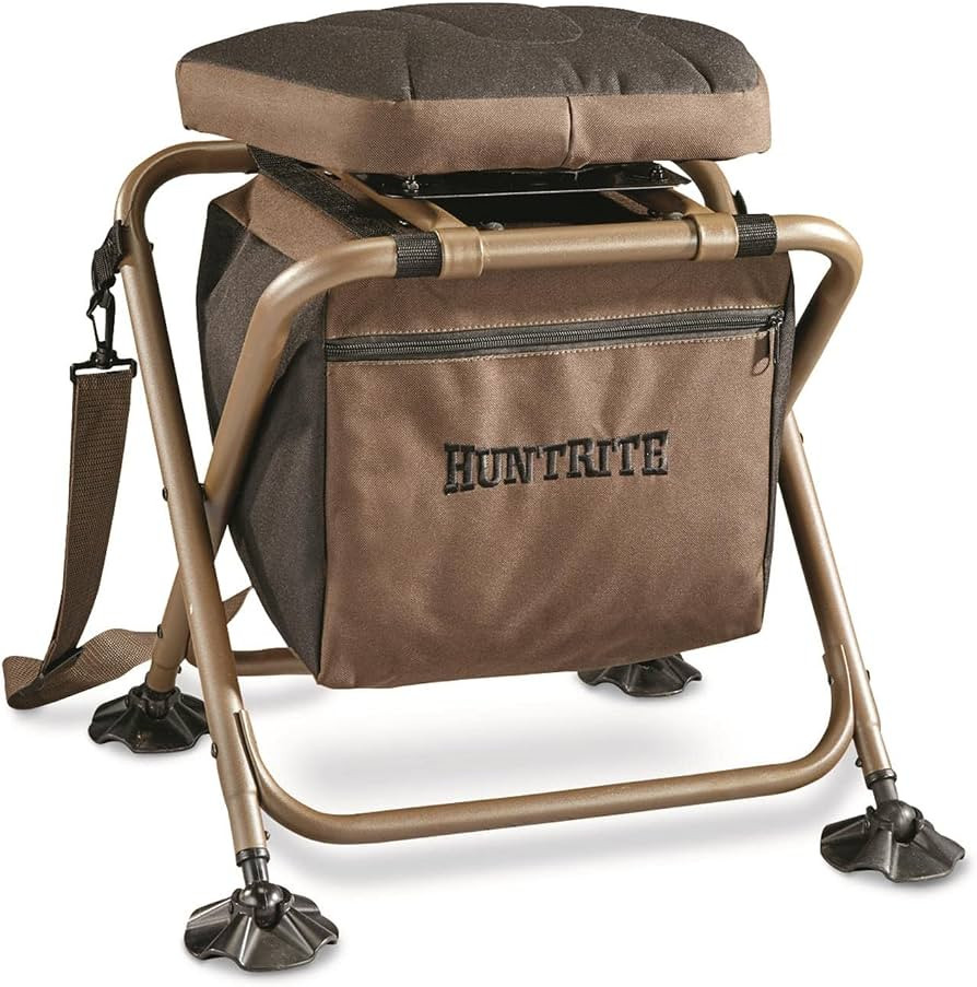 HUNTRITE 360 Swivel Hunting Blind Chair; 300 Pound Capacity, Folding, Lightweight, Portable, Padded Cushion Hunting Seat, Hunt Gear and Equipment | Amazon (US)