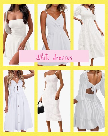 White dresses 

#LTKFindsUnder100 #LTKFindsUnder50 #LTKSaleAlert