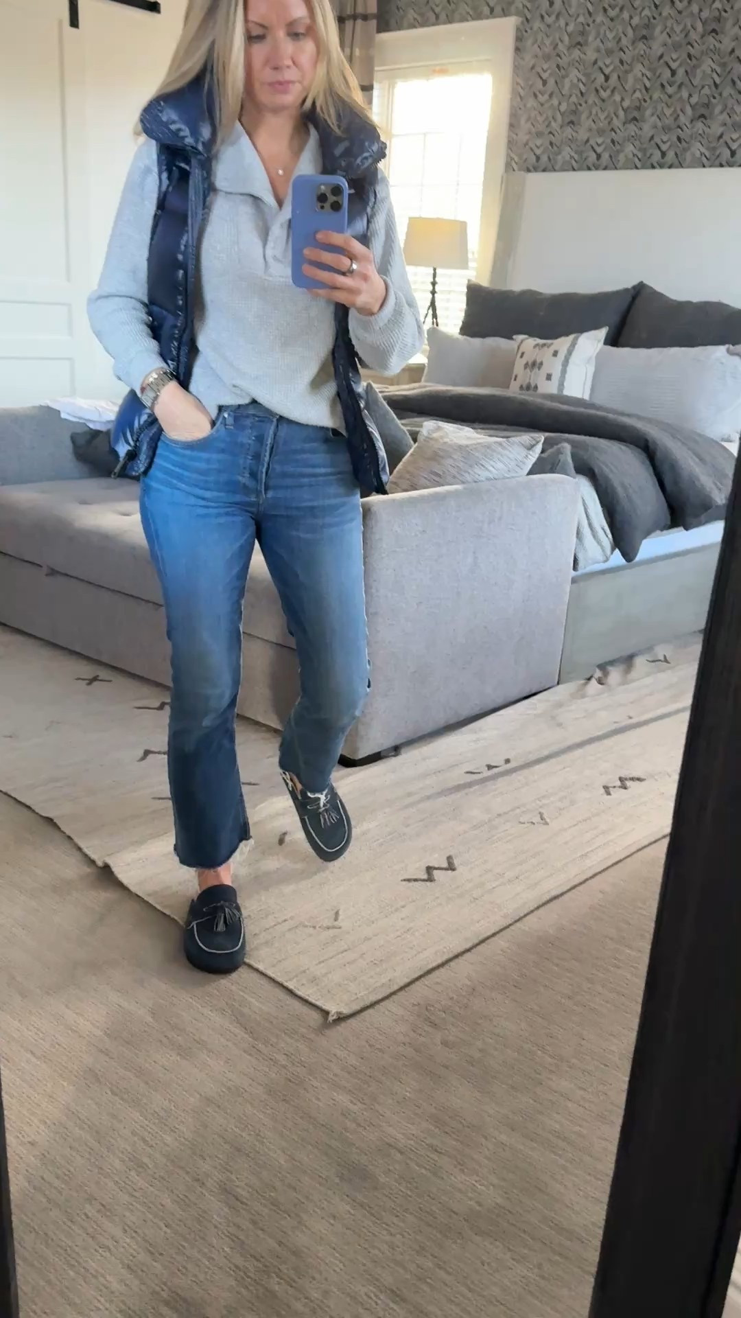 I’m loving the warmer weather in CO it means I can keep wearing my mules without worrying about the snow!  These ones are so comfortable!  I did go to a 9.5 I’m usually 9 in most shoes.  

#LTKOver40