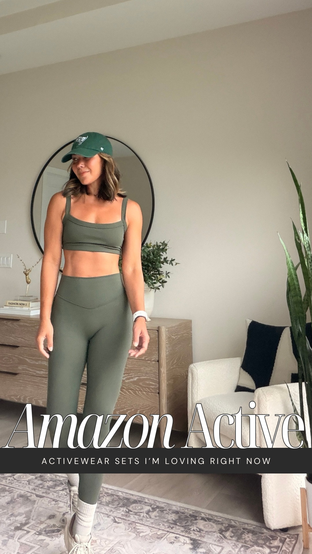 I’m obsessed with this activewear set from Amazon right now. The fabric is buttery soft with just the right amount of compression—it smooths everything out and still feels so comfortable.

The top gives great support with adjustable straps, and the leggings are high-waisted with no front seam and the most flattering V detail that really shapes and lifts.

Wearing a small in both, true to size. Comes in so many colors.

#LTKootd #LTKfitnessgoals #LTKActive