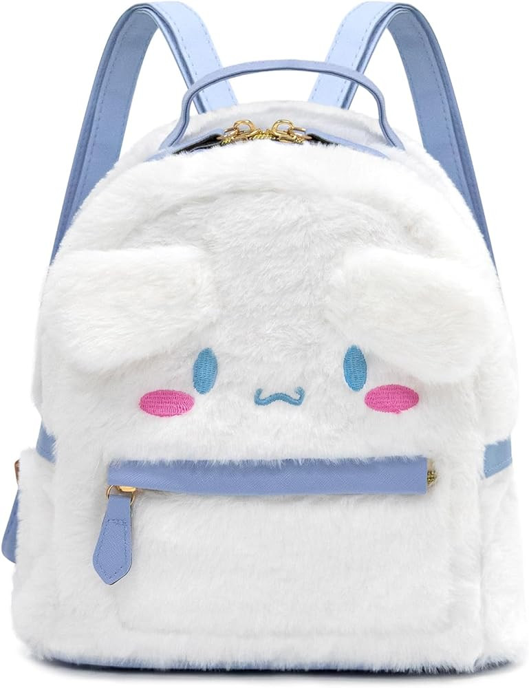 Blue Kids Backpack, Kawaii Stuff Plush Backpack, Adorable Bag Handbag for Girls Kids Fans Birthda... | Amazon (US)