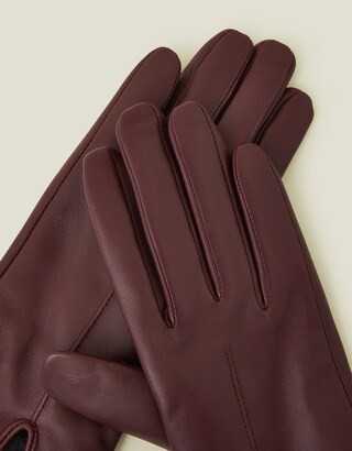 Accessorize Touchscreen Leather Gloves | Simply Be (UK)