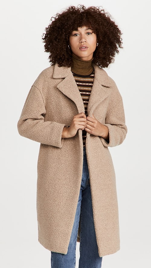 Dropped Shoulder Teddy Coat | Shopbop