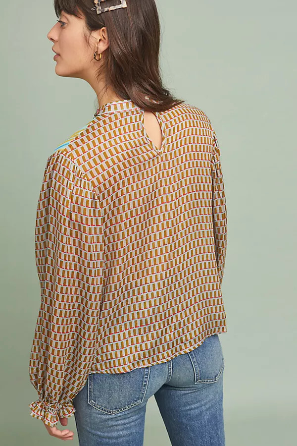 Retro Peasant Blouse | Anthropologie (US)