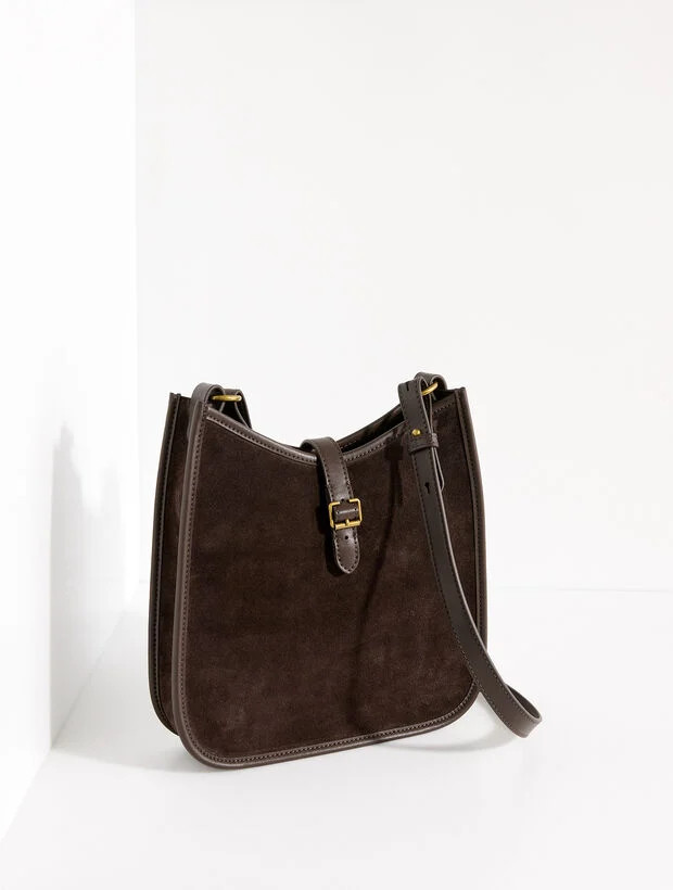 Nadine Suede Saddle Bag | Talbots