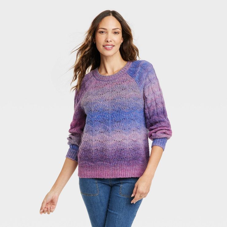 Women's Marled Crewneck Sweater - Knox Rose™ | Target