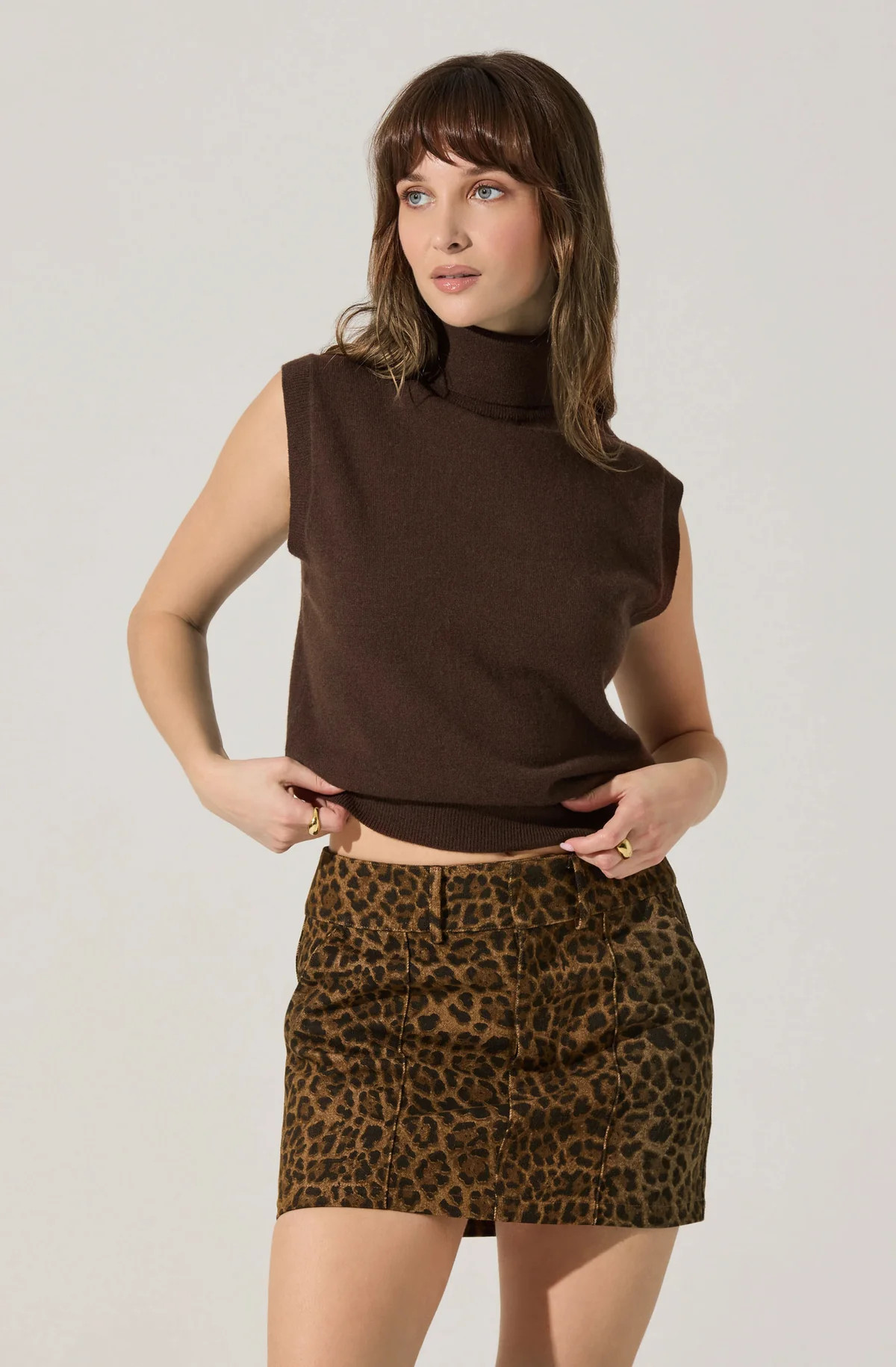 Avah Sleeveless Turtleneck Sweater | ASTR The Label (US)