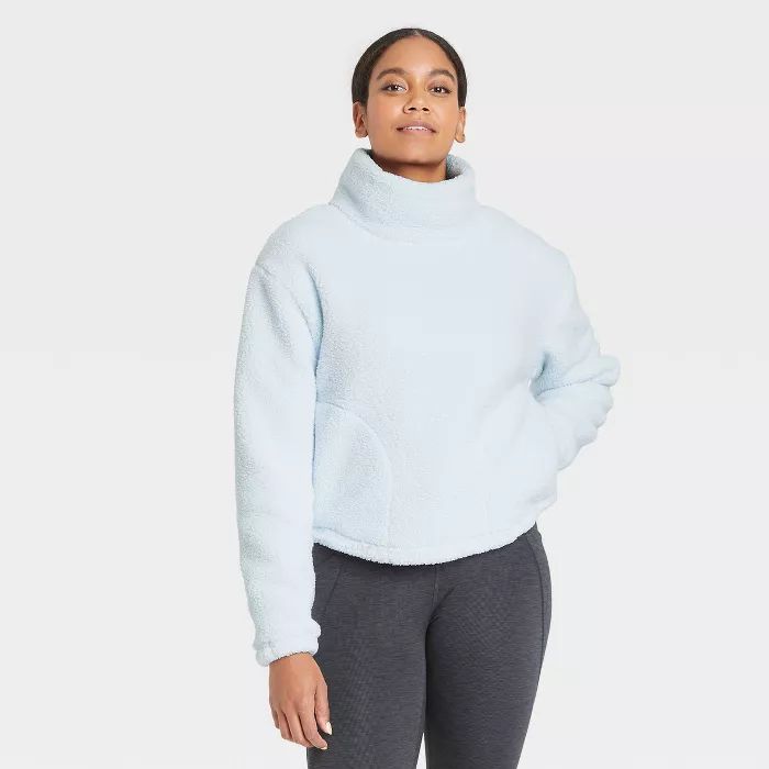 Women's Cozy Cowl Neck Pullover Sweatshirt - All in Motion™ | Target