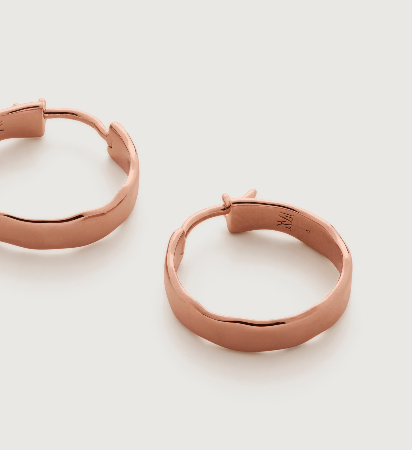 Siren Muse Wave Small Hoop Earrings | Monica Vinader (US)