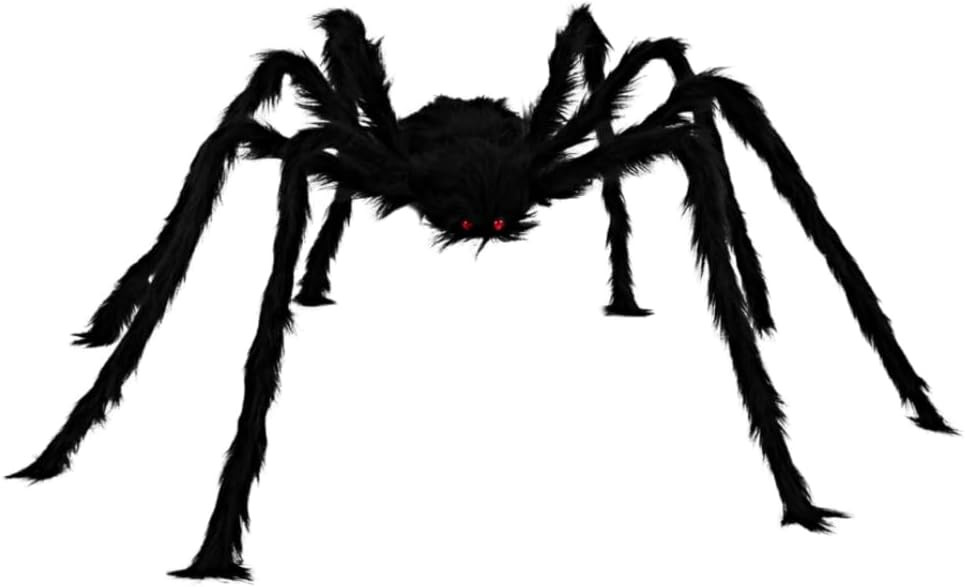 JOYIN Halloween Outdoor Decorations Hairy Spider, Scary Giant Spider Fake Large Props for Yard Pa... | Amazon (US)
