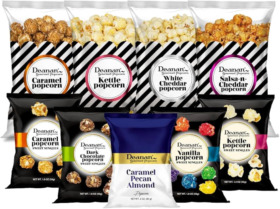 Deanan® Gourmet Popcorn Gift Box Sampler (9 Pack) | Amazon (US)