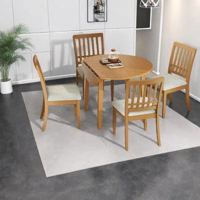 Space-saving Dining Table Sets With Wood And Upholstered Chairs, Modern Design For Small Kitchens | Wayfair North America